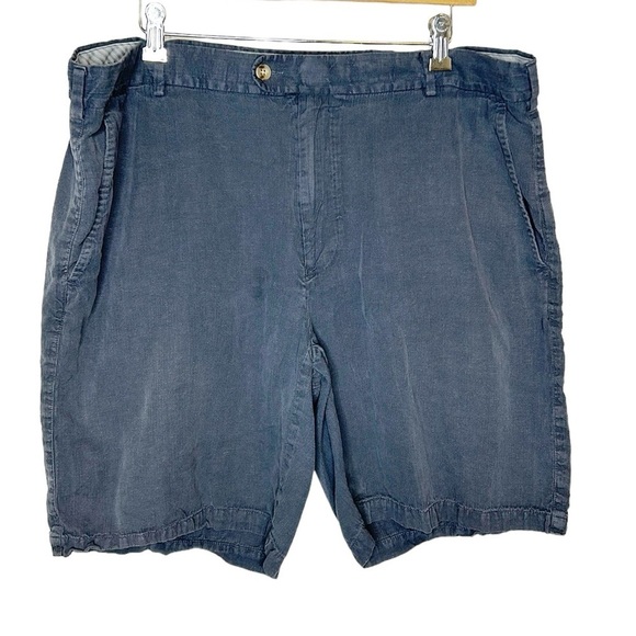 Peter Millar Linen & Silk Blend Short Men's 40 Gray Golf Shorts - Picture 1 of 6